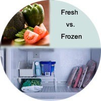 Fresh vegetables vs. frozen vegetables