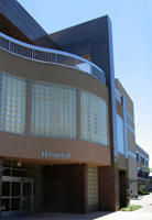 exterior of hospital entrance