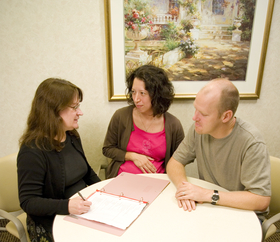 consulting on birth plan with provider