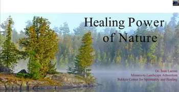 title screen for healing power of nature webinar