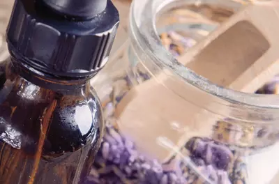 bottle of essential oils