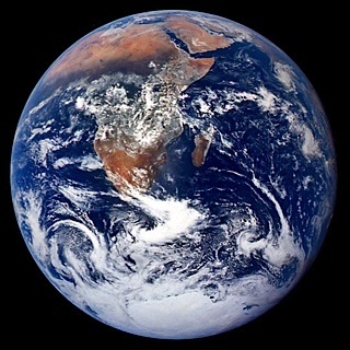 view of the earth from space