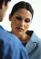 Chaplain talking to patient's family