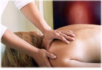 woman getting massage