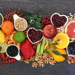 healthy foods on a table