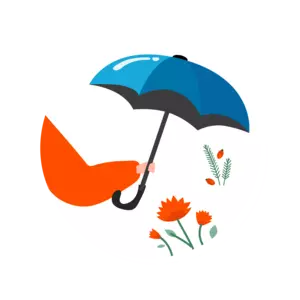 illustration of umbrella