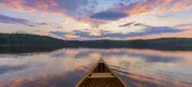 canoe on a lake