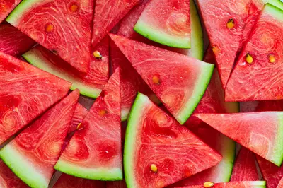 sliced watermelons