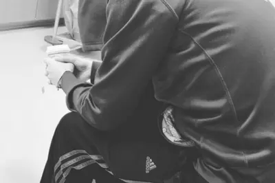 Person looking anxious