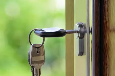 key in door lock