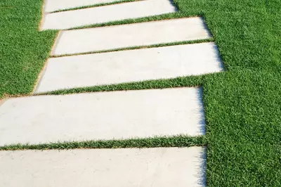 a stone path.