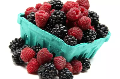 a box of assorted berries
