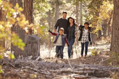 family hiking
