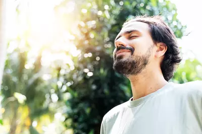 man smiling