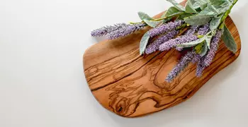 lavender on a board