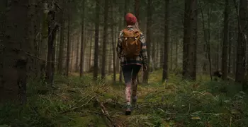 woman hiking 