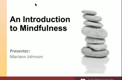 Introduction to Mindfulness webinar