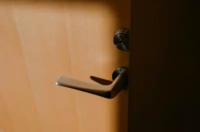 door handle in sunlight