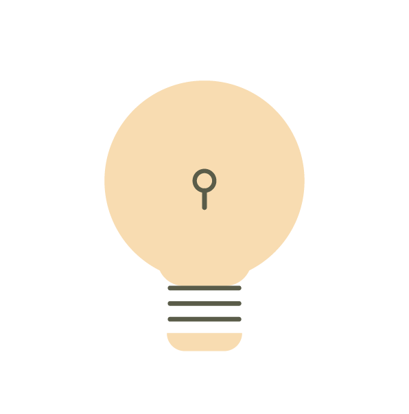 takeaway idea: lightbulb