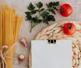 groceries by binder clip