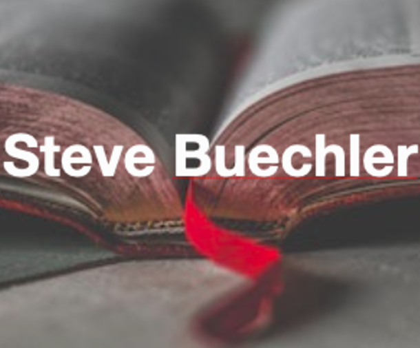 Open book with Steve Buechler name written on top